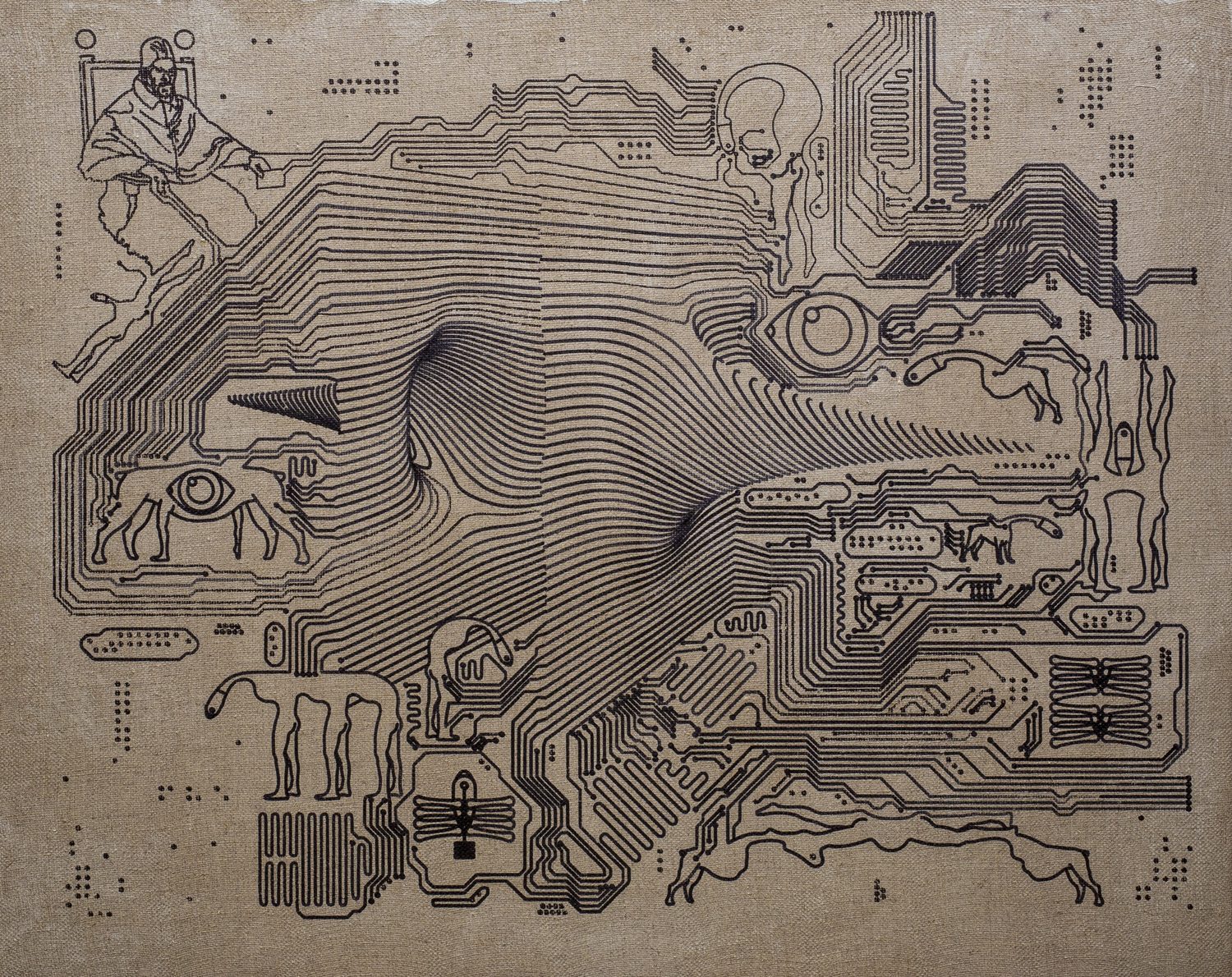 Z-AX number 2 — 100 x 80 cm, 2021